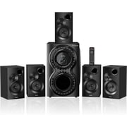 Bobtot Home Theater Stereo System 5.1 Channel Surround Sound Bluetooth Speaker System - 1400 Watts Peak Power 12" Subwoofer Strong Bass for TV