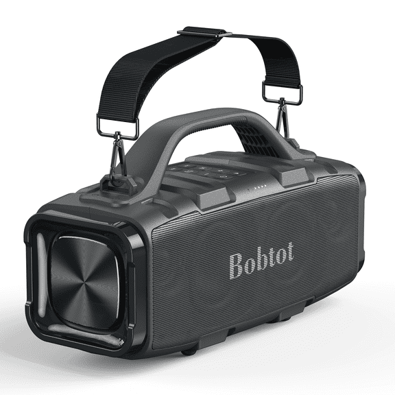 Bobtot Portable Bluetooth Speaker IPX6 Waterproof Wireless Bluetooth Boombox Party Speaker with Handle Stereo Loud Sound for Outdoor/Beach/Gifts