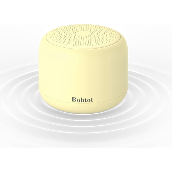 Bobtot Portable Bluetooth Speaker Waterproof Bluetooth Speaker Mini Outdoor Speake 20 Hours Playtime Built-in Mic Great Gift Choice(Rice yellow)