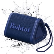 Bobtot Portable Wireless Triangle Bluetooth Speaker with 20W Loud Stereo Sound, IPX7 Waterproof Outdoor Speakers 15H Playing Time TWS Pairing for Party Camping Travel Blue