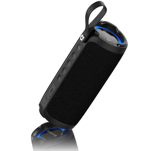 Bobtot Wireless Waterproof Speaker Portable Bluetooth Speaker with Lights for Party & Karaoke Gift Ideas