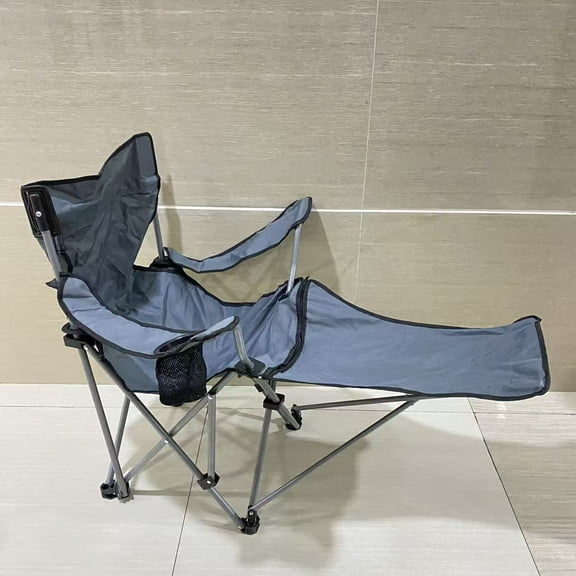 Boby Saek Camping furniture,Reclining Camping Chair with Removable Footrest Lounge Chair withHeadrest, Cotton Cushion - 21.65 x 21.65 x 27.56 in