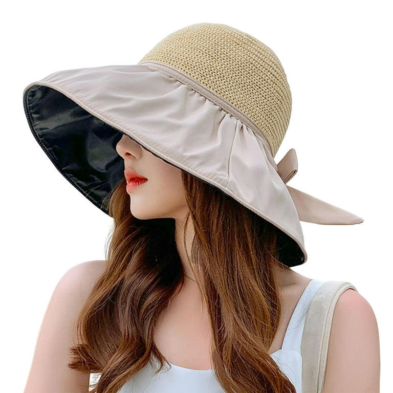 Boc Women Fisherman Hat Sunscreen Anti-UV Adjustable Fasten String