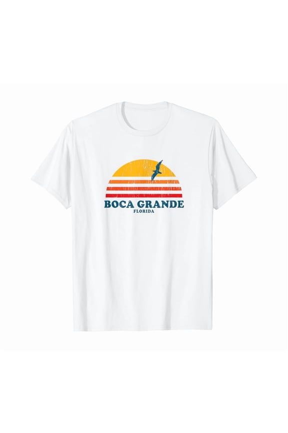 Boca Grande Florida FL T-Shirt Vintage Graphic 70s Tee