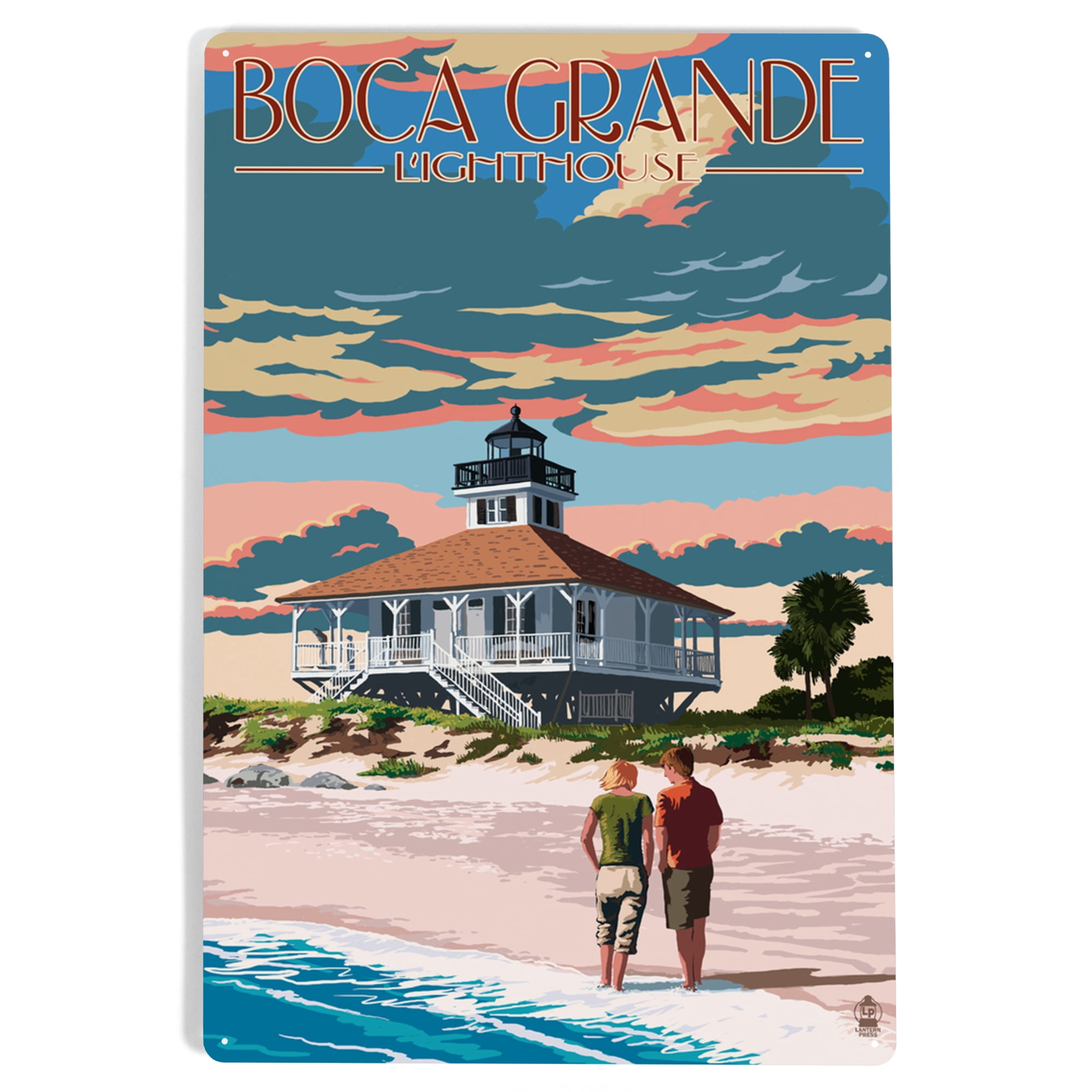 Boca Grande, Florida, Lighthouse (12x18 Aluminum Art, Indoor Outdoor ...