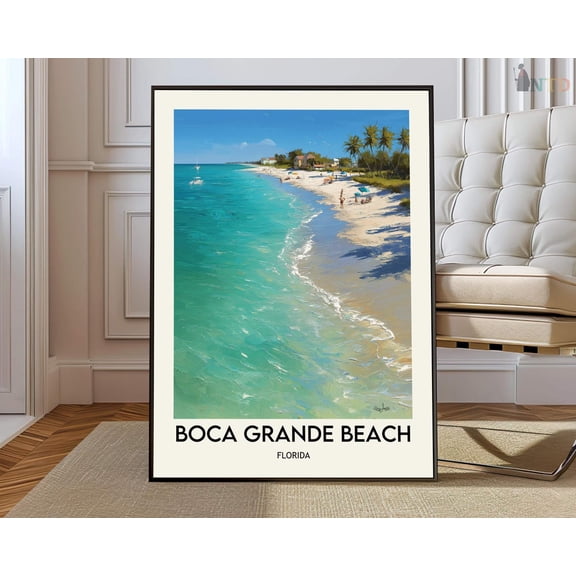 Boca Grande Gasparilla Island Poster Unframed Paper Print