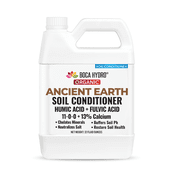 Boca Hydro Ancient Earth Soil Conditioner   Organic Humic & Fulvic Acid Blend with Calcium, Nitrogen & Molasses   Improves Nutrient Uptake, Buffers pH, Neutralizes Salt, Loosens Clay & Restores Soil