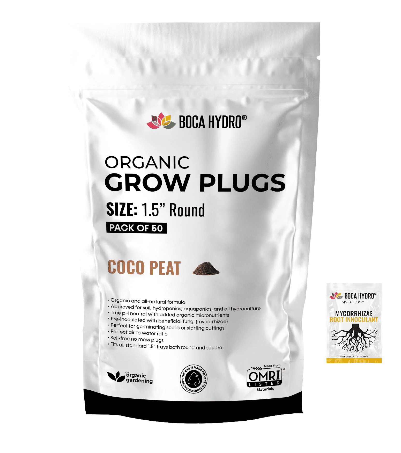Boca Hydro Organic Grow Plugs 1.5