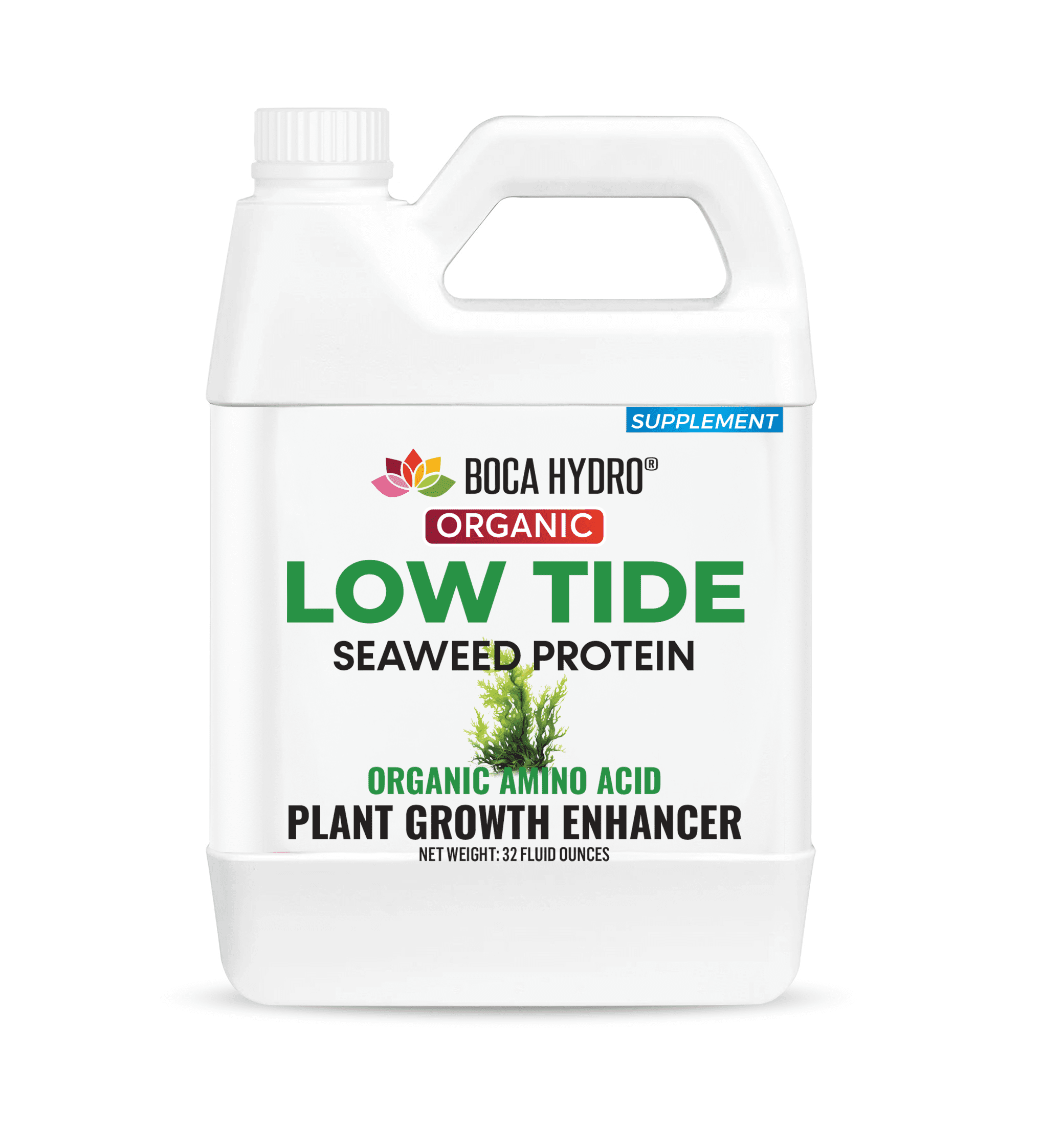 Low Tide Liquid Seaweed Extract – Organic Ascophyllum Nodosum Kelp Fertilizer | Natural Plant Growth Booster with Amino Acids, Humic Acid, Vitamins & Trace Minerals for Stronger Roots, Leaves & Bloom