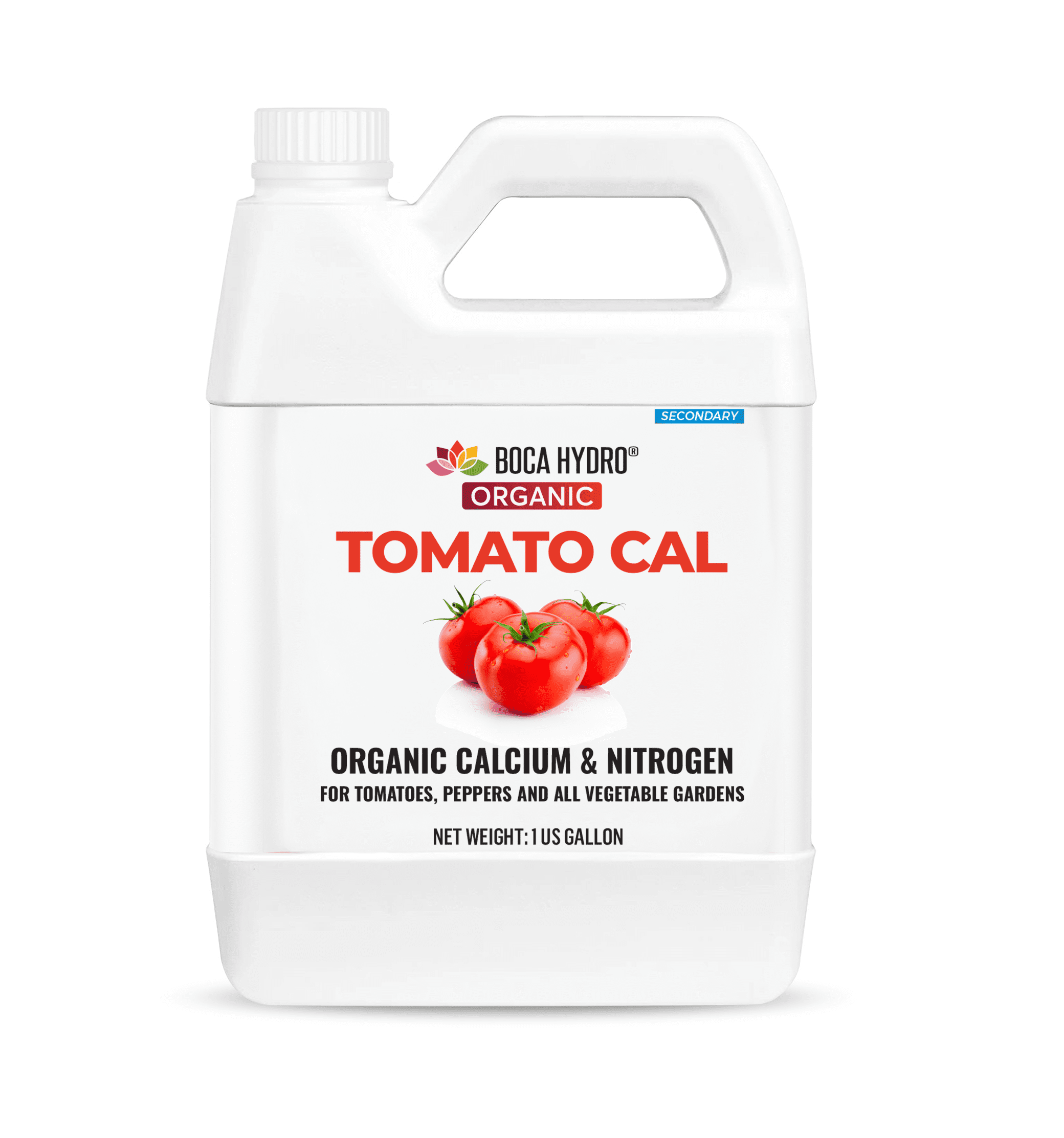 Boca Hydro Tomato Cal – Liquid Calcium & Nitrogen Fertilizer for Tomatoes, Peppers & Vegetables | Prevents Blossom End Rot, Strengthens Cell Walls & Supports Healthy Fruit Development