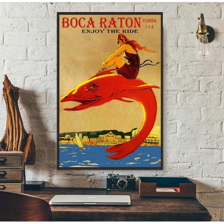 Boca Raton Florida enjoy the ride poster 11 x 17 Inch Poster