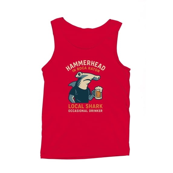 Boca Raton Hammerhead Shark Fun Men's Tank Top