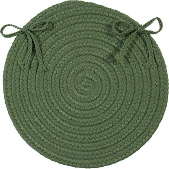 Boca Raton - Moss Green Chair Pad - set 4 Rug