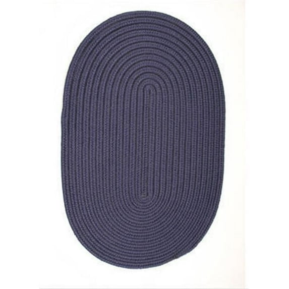 Boca Raton Navy Indoor/Outdoor Round Rug - 3'x3'