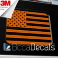 thumbnail image 1 of BocaDecals 2015-2025 Ford F150 F250 F350 Precut Rear Middle Window American Flag Decal - Made in USA - Small Home Business (Orange), 1 of 15