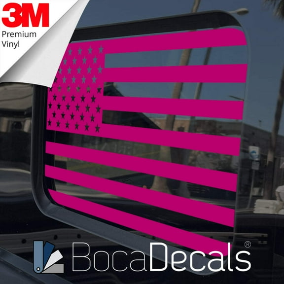 BocaDecals 2018-2023 Ford Ranger Rear Middle Window American Flag Decal