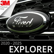 BocaDecals 2020-2025 Ford Explorer Emblem Overlay Insert Decals (Set of 2)