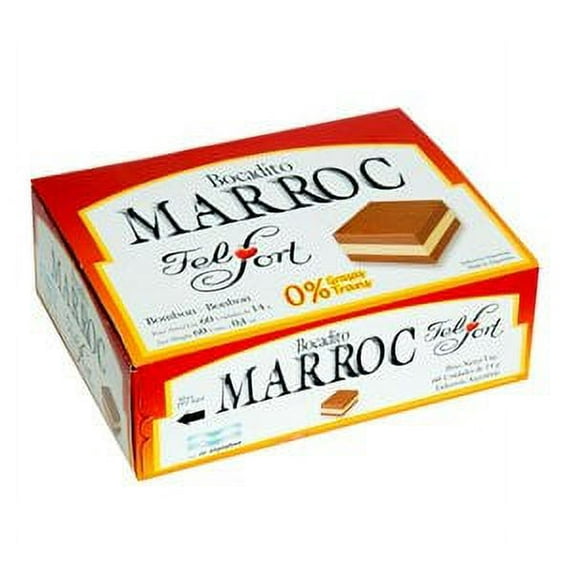 FELFORT Marroc Bocadito Caja de 60 und. | Layered Chocolate & Peanut Cream Bombom x 60 - 840 gr.