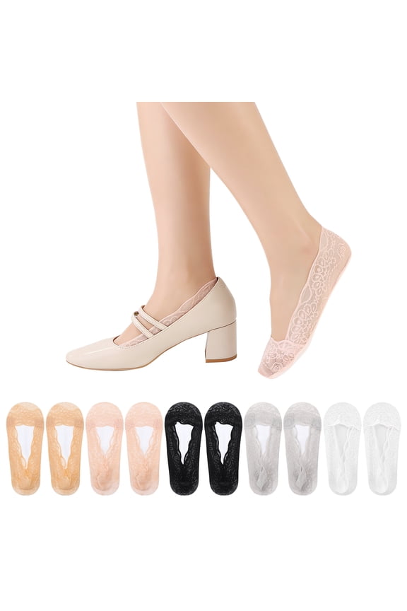 10 Pack No Show Low Cut Liner Socks for Woman, Non Slip Breathable Flat Socks, Moisture-wicking Invisible No See Sock, Soft Boat Socks Ultra Low Cut Socks for Girls Women, US Size 5-7