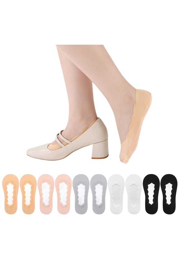 10 Pack No Show Low Cut Liner Socks for Woman, Non Slip Breathable Flat Socks, Moisture-wicking Invisible No See Sock, Soft Boat Socks Ultra Low Cut Socks for Girls Women, US Size 5-7