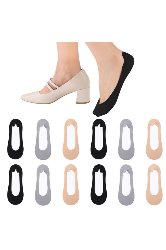 10 Pack No Show Low Cut Liner Socks for Woman, Non Slip Breathable Flat Socks, Moisture-wicking Invisible No See Sock, Soft Boat Socks Ultra Low Cut Socks for Girls Women, US Size 5-7