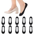 thumbnail image 1 of Bocaoying 10 Pack No Show Low Cut Liner Socks for Woman, Non Slip Breathable Flat Socks, Moisture-wicking Invisible No See Sock, Soft Boat Socks Ultra Low Cut Socks for Girls Women, US Size 5-7, 1 of 7