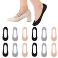 thumbnail image 1 of Bocaoying 10 Pack No Show Low Cut Liner Socks for Woman, Non Slip Breathable Flat Socks, Moisture-wicking Invisible No See Sock, Soft Boat Socks Ultra Low Cut Socks for Girls Women, US Size 5-7, 1 of 8