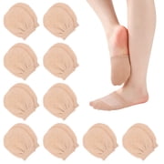 Bocaoying 10 Piars Toe Socks for Women, Half Toe Topper Liner Socks, Cotton Invisible No Show Toe Socks with Elastic Cuff for Soft Exprience