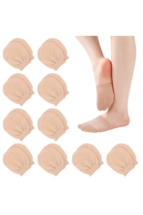 10 Piars Toe Socks for Women, Half Toe Topper Liner Socks, Cotton Invisible No Show Toe Socks with Elastic Cuff for Soft Exprience