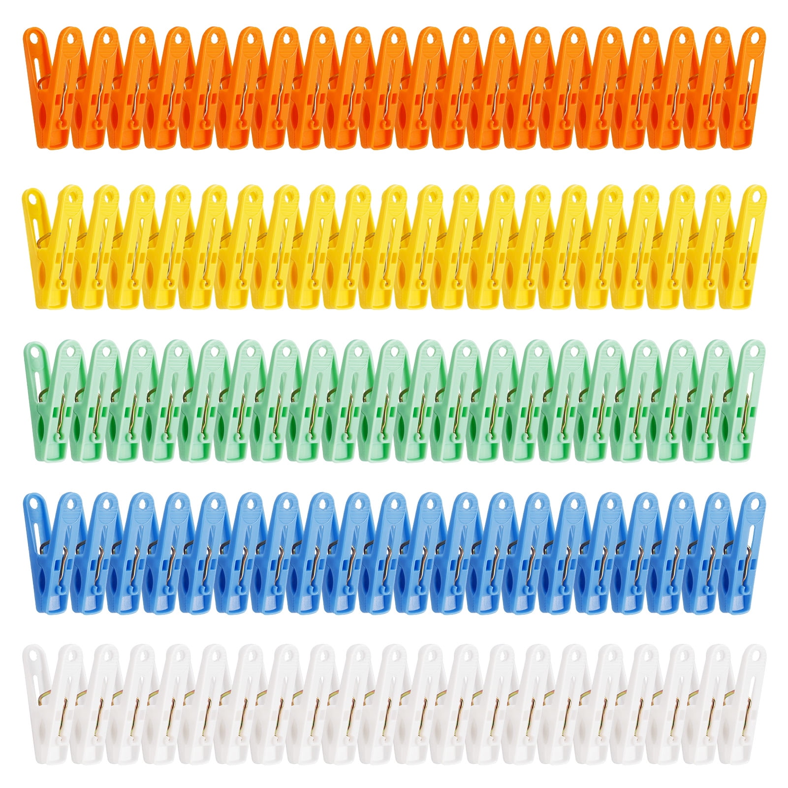 Clothes Pegs, 72Packs Clothes Pegs for Washing Line, Strong Grip Washing  Pegs with Multicolors, Rust Resistant Plastic Clothes Pegs, Laundry Pegs  Non