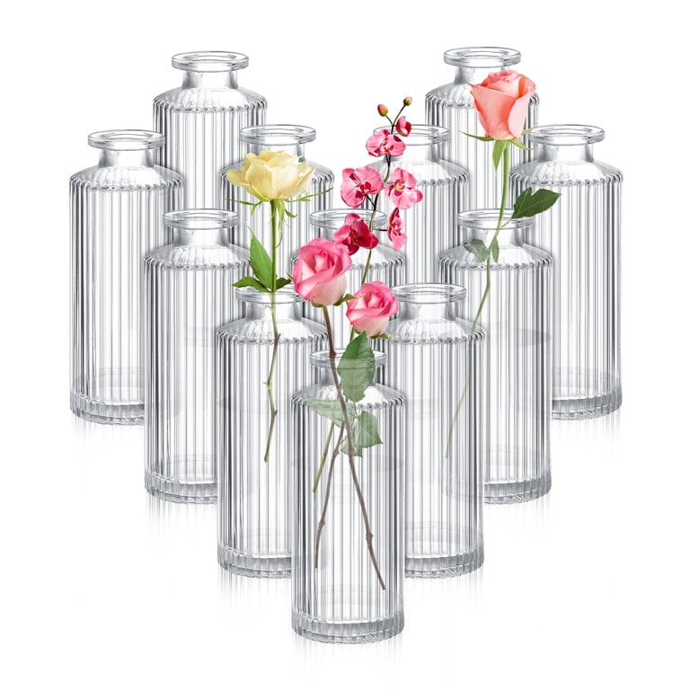 Vase Bulk Wedding Glass Bud Vase Set,30Pcs Small Glass Vase For