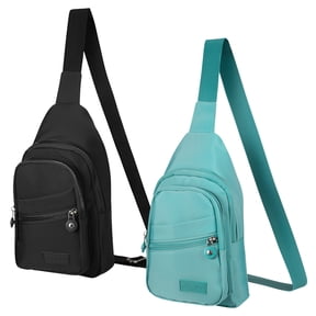 Bocaoying 2 Pack Crossbody Sling Bag for Women Men, Trendy Sling Bag Backpack, Phone Holder Chest Bag for Running Workout Travelling Hiking