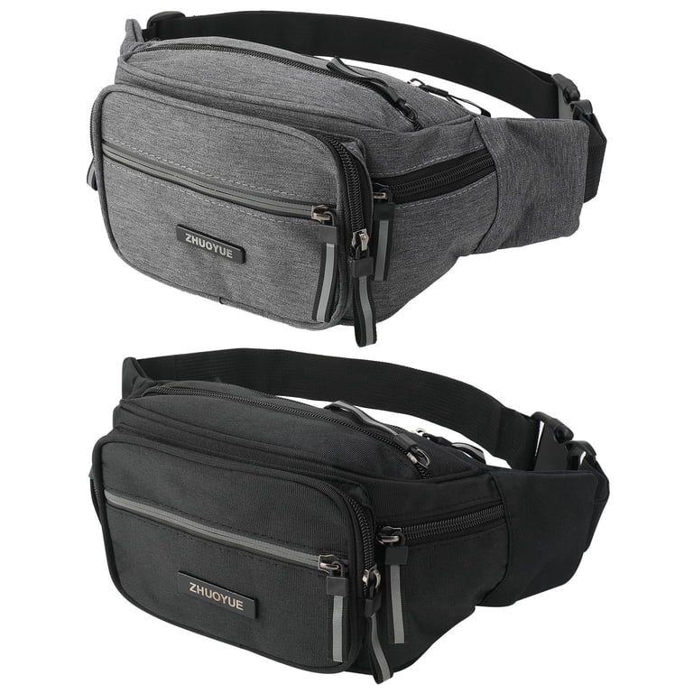 Bocaoying 2-Pack Multi-Pocket Fanny Packs for Men & Women, 6  display picture 1