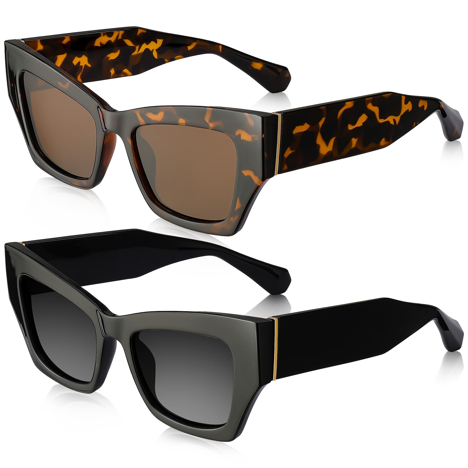 REKS Polarized Cat-Eye Sunglasses - Unbreakable Frame With UV400 Protection - View #11
