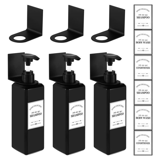 Bocaoying 3Pack 17oz Wall Mount Shower Soap Dispenser, NoDrill