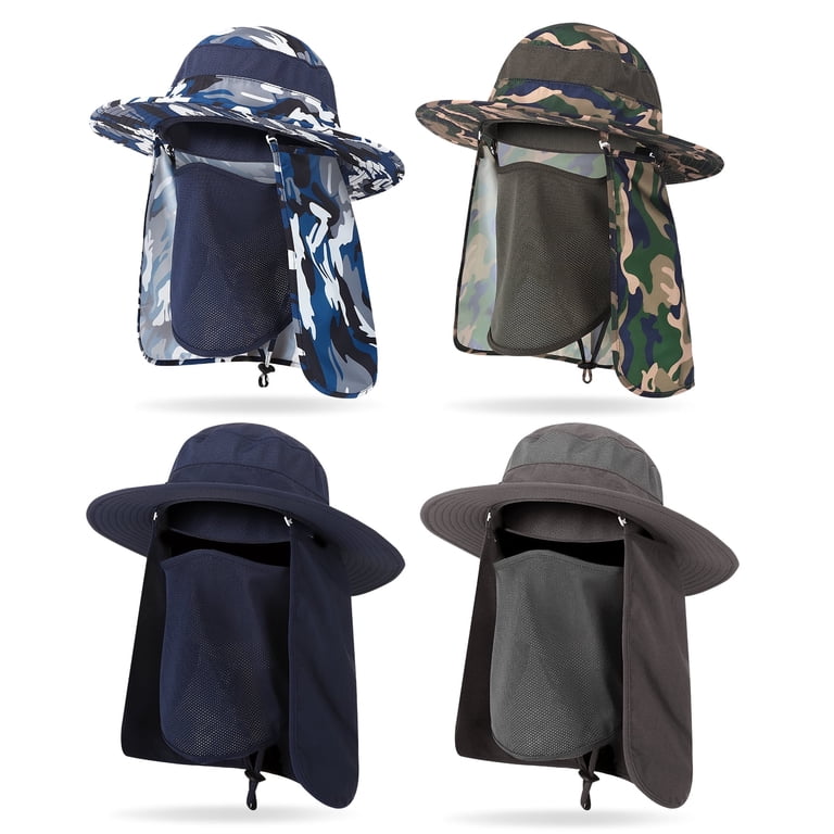 UPF 50 Sun Hat Wide Brim Bucket Hat Fishing Hiking Camping BASSDASH UPF 50+ Fishing Sun Hat Water Resistant Unisex Wide  main image 4