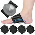 Bocaoying 4 Pairs Arch Support, Plantar Fasciitis Relief, Arch