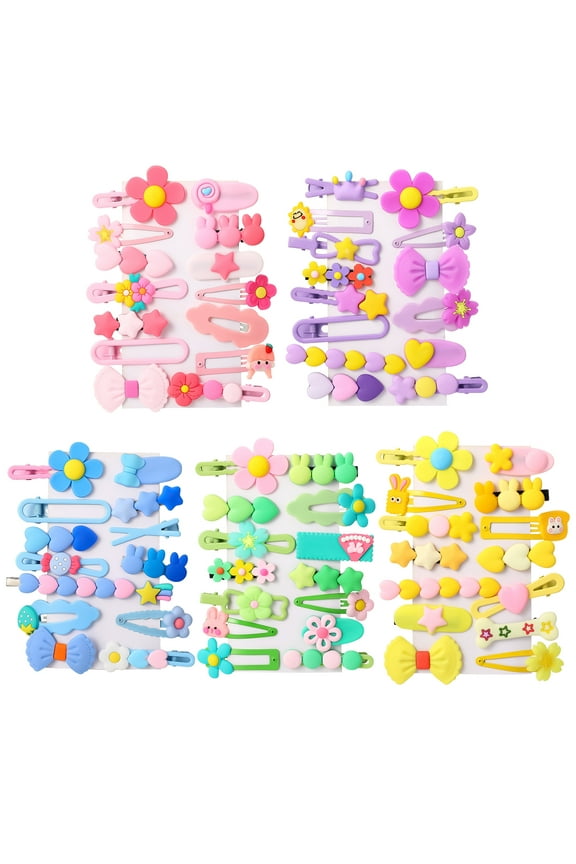 70 Pcs Girl Hair Clips, Cute Hair Accessories for Kids,Hairpin Candy colored girls hair accessories, Kids Clips Styling, Flower Bow Butterflies Fruits Butterfly