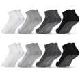 thumbnail image 1 of Bocaoying 8 Pairs Non Slip Socks with Grip, Anti Slip Socks with Cushion, Full Toe Ankle Fall Prevention Socks with Grip, Non Skid Socks for Yoga,Pilates,Dance,Ballet, 4 Colors Unisex, 1 of 8