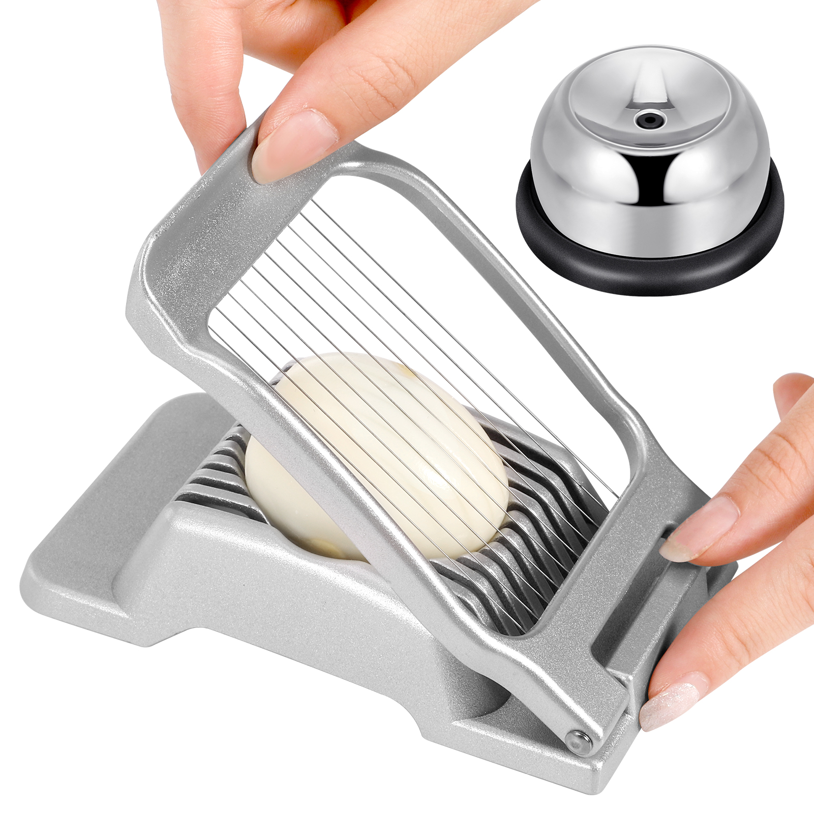 Bocaoying Egg Slicer Piercer Set, Kitchen Cutters Gadgets, Stainless