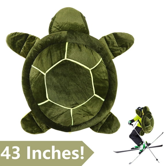 Bocaoying Large Turtle Butt Pad Snowboarding, Cute Protection Hip Butt Pad Protective Gear for Skiing, 43 inches Snowboard Padded, Turtle Hip Tailbone Protection for Adults Women Men Ski Ice Skating
