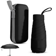 Mini Folding Umbrella with Case, Lightweight Portable Umbrella, Light Compact Rain Umbrella for Travel Outdoor Daily Use, Small Sun & Rain Pocket Umbrella for G
