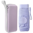 thumbnail image 1 of Bocaoying Mini Folding Umbrella with Case, Lightweight Portable Umbrella, Light Compact Rain Umbrella for Travel Outdoor Daily Use, Small Sun & Rain Pocket Umbrella for Girls and Women (Purple), 1 of 7