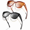 thumbnail image 1 of Bocaoying Oversized Sunglasses Fit Over Glasses for Women, Extra Large Square Shades Polarized UV400 Protection for Driving Riding, 1 of 7