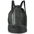 thumbnail image 1 of Bocaoying Sports Drawstring Backpack, Waterproof Gym Backpack, Swim Bag with Shoes Compartment, Pull String Sport Bag for Soccer and Basketball, 1 of 7