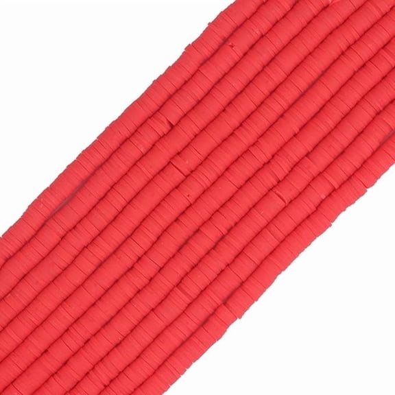 Bocar Vinyl Heishi Disk Flat Beads, Polymer Clay, Royal Blue, 3400 Pcs, 6mm