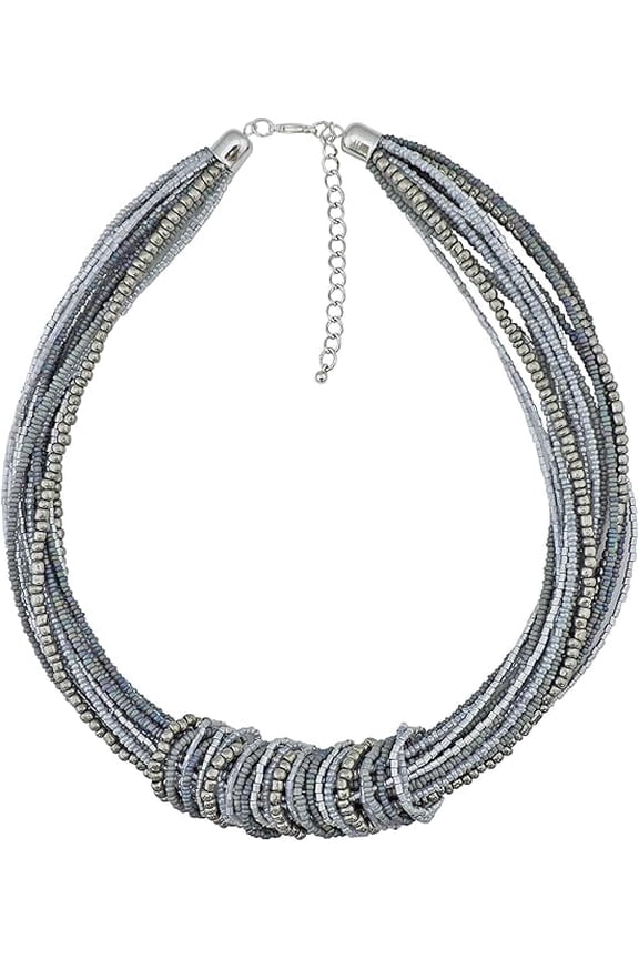 Chunky Statement Colorful Seed Beads Women Choker Collar Necklace
