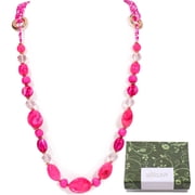 Bocar Long Beaded Necklace for Women Handmade Fashion Costume Chain Jewelry Gift