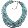 thumbnail image 1 of Bocar Multiple Strand Handmade Beaded 16" Statement Collar Necklace for Women, 1 of 2