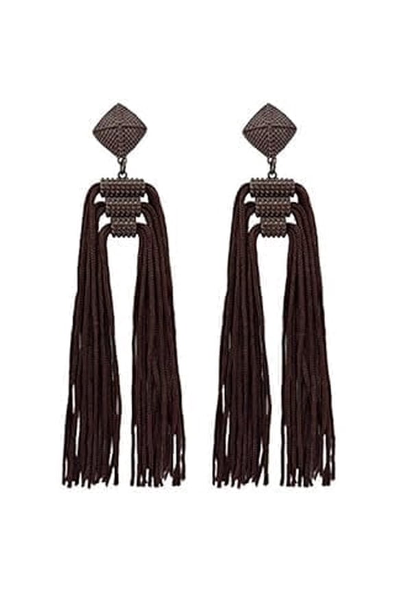 Statement Thread Tassels Dangle Drop Earrings for Women